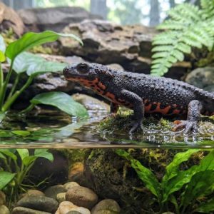 Chinese Fire Belly Newt (Cynops orientalis)